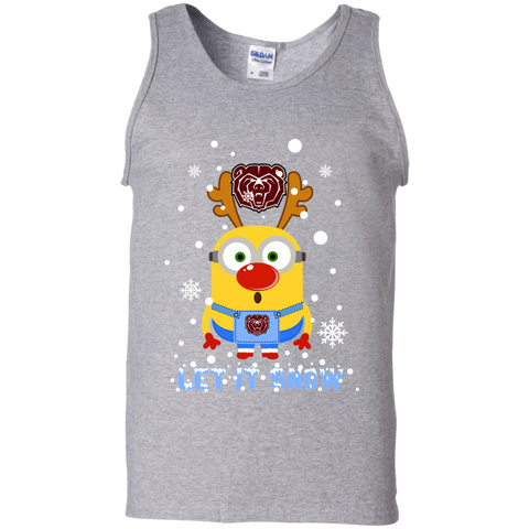 Minion Missouri State Bears Ugly Christmas Sweaters Let It Snow Tank Top - The White Eagles Minion Missouri State Bears Ugly Christmas Sweaters Let It Snow Tank Top - The White Eagles
