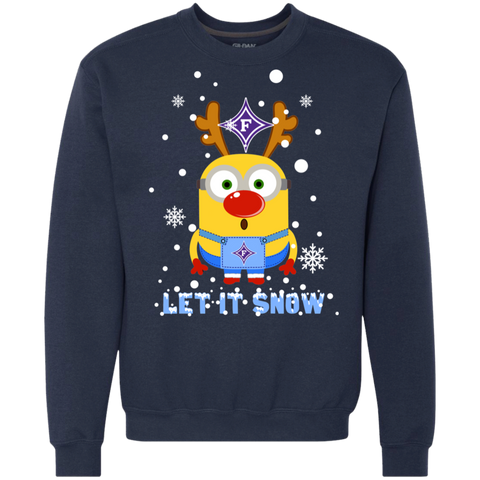Minion Furman Paladins Ugly Christmas Sweaters Let It Snow Sweatshirt - The White Eagles Minion Furman Paladins Ugly Christmas Sweaters Let It Snow Sweatshirt - The White Eagles