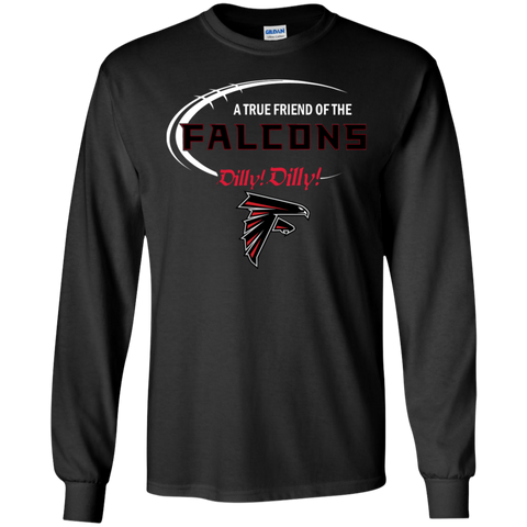 Dilly Dilly Atlanta Falcons A True Friend Of The Falcons LS Cotton T-Shirt - The White Eagles Dilly Dilly Atlanta Falcons A True Friend Of The Falcons LS Cotton T-Shirt - The White Eagles