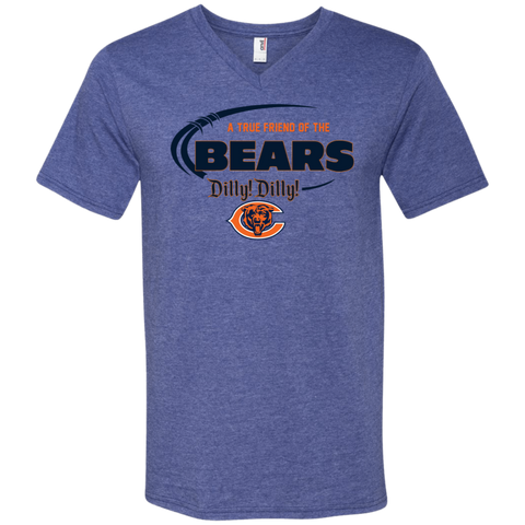 Dilly Dilly Chicago Bears A True Friend Of The Bears Men's V-Neck T-Shirt - The White Eagles Dilly Dilly Chicago Bears A True Friend Of The Bears Men's V-Neck T-Shirt - The White Eagles