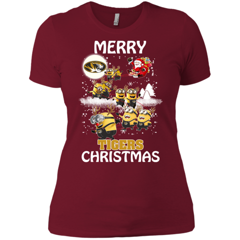 Missouri Tigers Ugly Christmas Sweaters Minions Santa Claus Merry Christmas Ladies' Shirt - The White Eagles Missouri Tigers Ugly Christmas Sweaters Minions Santa Claus Merry Christmas Ladies' Shirt - The White Eagles