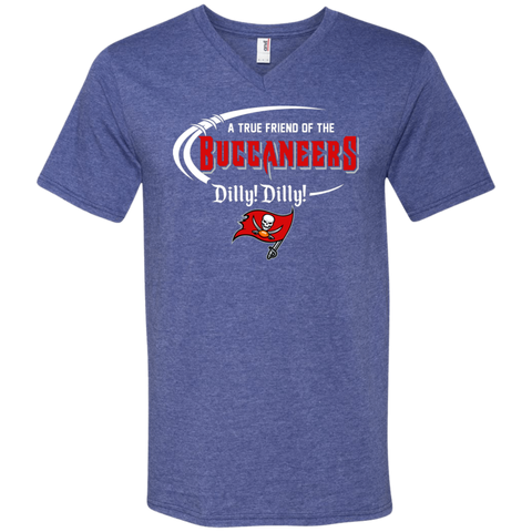 Dilly Dilly Tampa Bay Buccaneers A True Friend Of The Buccaneers Men's V-Neck T-Shirt - The White Eagles Dilly Dilly Tampa Bay Buccaneers A True Friend Of The Buccaneers Men's V-Neck T-Shirt - The White Eagles
