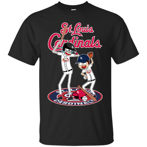 St Louis Cardinals Baseball Rick And Morty Cotton T-Shirt - The White Eagles St Louis Cardinals Baseball Rick And Morty Cotton T-Shirt - The White Eagles