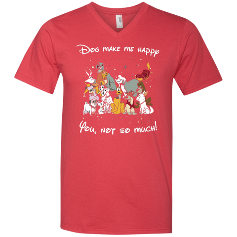 Disney Dogs. Dogs Make Me Happy You Not So Much Tshirts Men's V-Neck T-Shirt - The White Eagles Disney Dogs. Dogs Make Me Happy You Not So Much Tshirts Men's V-Neck T-Shirt - The White Eagles