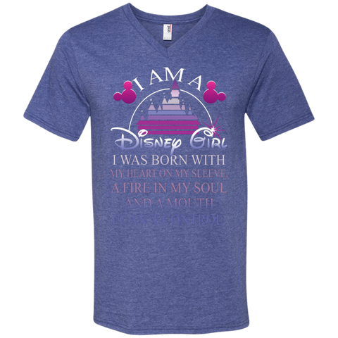 I Am A Disney Girl I Can't Control T-shirts Men's V-Neck T-Shirt - The White Eagles I Am A Disney Girl I Can't Control T-shirts Men's V-Neck T-Shirt - The White Eagles