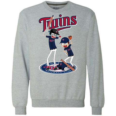 Minnesota Twins Baseball Rick And Morty Sweatshirt - The White Eagles Minnesota Twins Baseball Rick And Morty Sweatshirt - The White Eagles