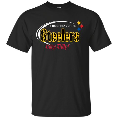 Dilly Dilly Pittsburgh Steelers A True Friend Of The Steelers Cotton T-Shirt - The White Eagles Dilly Dilly Pittsburgh Steelers A True Friend Of The Steelers Cotton T-Shirt - The White Eagles