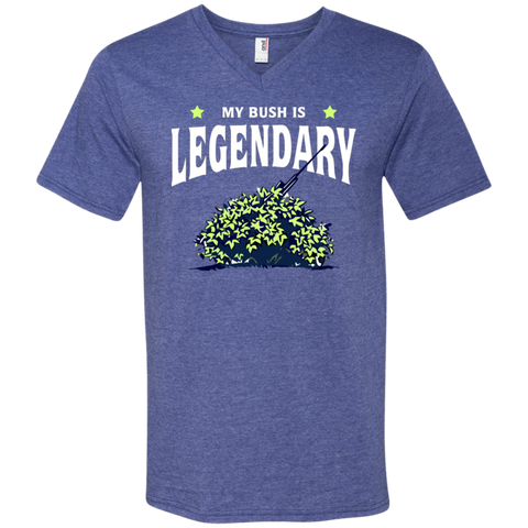 Fortnite My Bush Is Legendary Men's V-Neck T-Shirt - The White Eagles Fortnite My Bush Is Legendary Men's V-Neck T-Shirt - The White Eagles