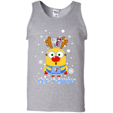 Minion Fordham Rams Ugly Christmas Sweaters Let It Snow Tank Top - The White Eagles Minion Fordham Rams Ugly Christmas Sweaters Let It Snow Tank Top - The White Eagles