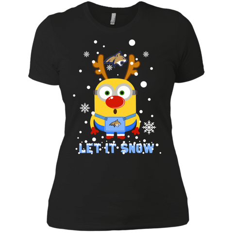 Minion Montana State Bobcats Ugly Christmas Sweaters Let It Snow Ladies' Shirt - The White Eagles Minion Montana State Bobcats Ugly Christmas Sweaters Let It Snow Ladies' Shirt - The White Eagles