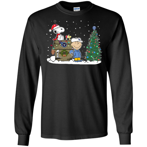 Tennessee Titans Snoopy The Peanuts Ugly Christmas Sweater Super Bowl LS Cotton T-Shirt - The White Eagles Tennessee Titans Snoopy The Peanuts Ugly Christmas Sweater Super Bowl LS Cotton T-Shirt - The White Eagles