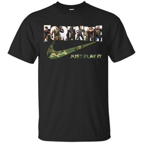 Fortnite Nike Camo Just Play It Shirts Cotton T-Shirt - The White Eagles Fortnite Nike Camo Just Play It Shirts Cotton T-Shirt - The White Eagles