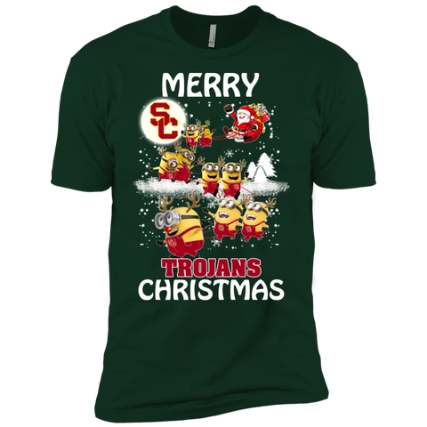 Usc Trojans Ugly Christmas Sweaters Minions Santa Claus Merry Christmas Men's Sleeve Shirt - The White Eagles Usc Trojans Ugly Christmas Sweaters Minions Santa Claus Merry Christmas Men's Sleeve Shirt - The White Eagles