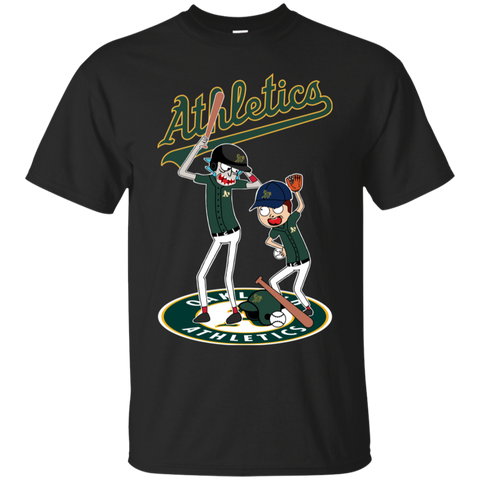 Oakland Athletics Baseball Rick And Morty Cotton T-Shirt - The White Eagles Oakland Athletics Baseball Rick And Morty Cotton T-Shirt - The White Eagles