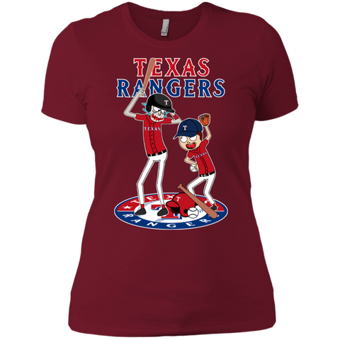Texas Rangers Baseball Rick And Morty Ladies' Shirt - The White Eagles Texas Rangers Baseball Rick And Morty Ladies' Shirt - The White Eagles