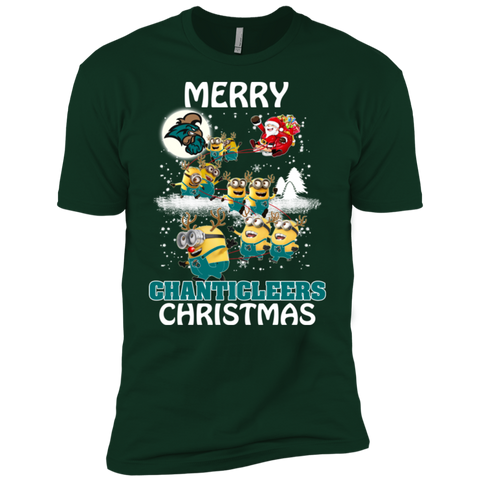 Coastal Carolina Chanticleers Ugly Christmas Sweaters Minions Santa Claus Merry Christmas Men's Sleeve Shirt - The White Eagles Coastal Carolina Chanticleers Ugly Christmas Sweaters Minions Santa Claus Merry Christmas Men's Sleeve Shirt - The White Eagles