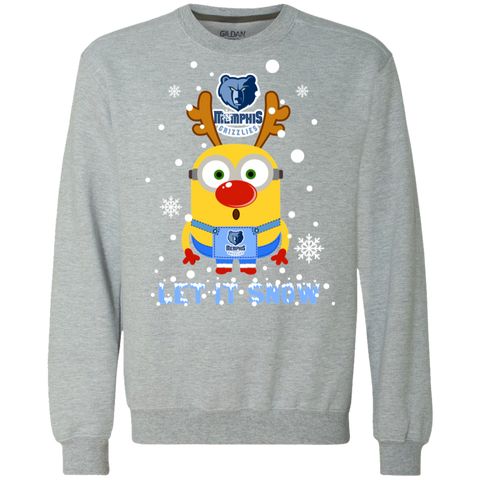 Minion Memphis Grizzlies Ugly Christmas Sweaters Let It Snow Sweatshirt - The White Eagles Minion Memphis Grizzlies Ugly Christmas Sweaters Let It Snow Sweatshirt - The White Eagles