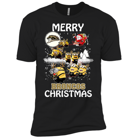 Western Michigan Broncos Ugly Christmas Sweaters Minions Santa Claus Merry Christmas Men's Sleeve Shirt - The White Eagles Western Michigan Broncos Ugly Christmas Sweaters Minions Santa Claus Merry Christmas Men's Sleeve Shirt - The White Eagles