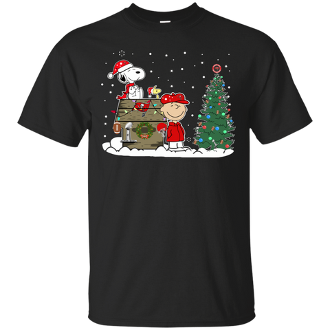Tampa Bay Buccaneers Snoopy The Peanuts Ugly Christmas Sweater Super Bowl Cotton T-Shirt - The White Eagles Tampa Bay Buccaneers Snoopy The Peanuts Ugly Christmas Sweater Super Bowl Cotton T-Shirt - The White Eagles