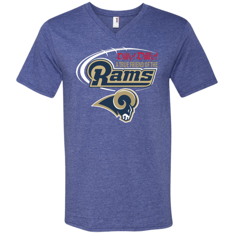 Dilly Dilly Los Angeles Rams A True Friend Of The Rams Men's V-Neck T-Shirt - The White Eagles Dilly Dilly Los Angeles Rams A True Friend Of The Rams Men's V-Neck T-Shirt - The White Eagles
