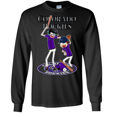 Colorado Rockies Baseball Rick And Morty LS Cotton T-Shirt - The White Eagles Colorado Rockies Baseball Rick And Morty LS Cotton T-Shirt - The White Eagles