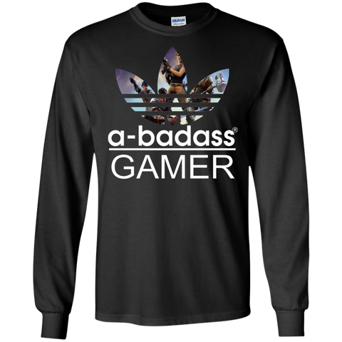 A-badass Gamer Fortnite Adidas LS Cotton T-Shirt - The White Eagles A-badass Gamer Fortnite Adidas LS Cotton T-Shirt - The White Eagles