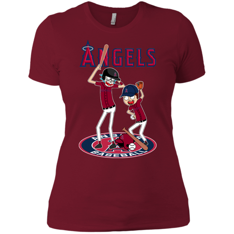 Los Angeles Angels Baseball Rick And Morty Ladies' Shirt - The White Eagles Los Angeles Angels Baseball Rick And Morty Ladies' Shirt - The White Eagles