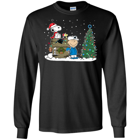 Carolina Panthers Snoopy The Peanuts Ugly Christmas Sweater Super Bowl LS Cotton T-Shirt - The White Eagles Carolina Panthers Snoopy The Peanuts Ugly Christmas Sweater Super Bowl LS Cotton T-Shirt - The White Eagles