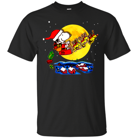 Snoopy Santa Claus Christmas The Peanuts Movie Cotton T-Shirt - The White Eagles Snoopy Santa Claus Christmas The Peanuts Movie Cotton T-Shirt - The White Eagles