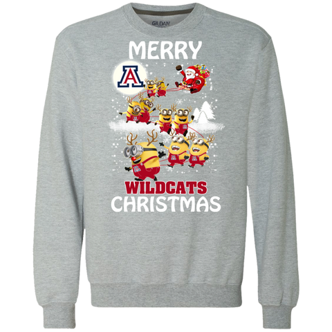 Arizona Wildcats T Shirts Minions Santa Claus Merry Christmas Sweatshirt - The White Eagles Arizona Wildcats T Shirts Minions Santa Claus Merry Christmas Sweatshirt - The White Eagles