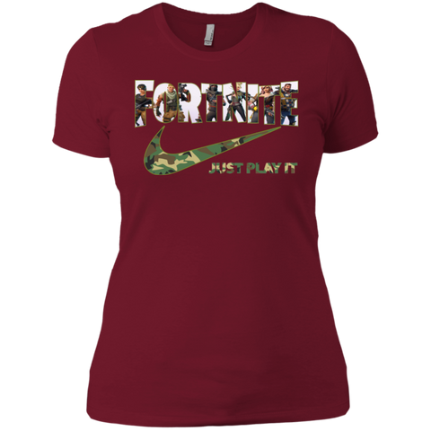 Fortnite Nike Camo Just Play It Shirts Ladies' Shirt - The White Eagles Fortnite Nike Camo Just Play It Shirts Ladies' Shirt - The White Eagles