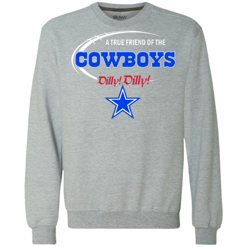 Nfl Dilly Dilly Dallas Cowboys A True Friend Of The Cowboys Sweatshirt - The White Eagles Nfl Dilly Dilly Dallas Cowboys A True Friend Of The Cowboys Sweatshirt - The White Eagles