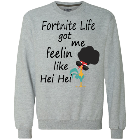 Fortnite Life Got Me Feelin Like Hei Hei Sweatshirt - The White Eagles Fortnite Life Got Me Feelin Like Hei Hei Sweatshirt - The White Eagles