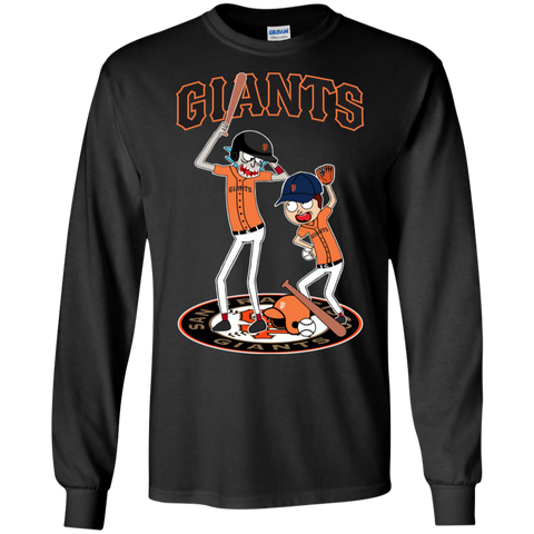 San Francisco Giants Baseball Rick And Morty LS Cotton T-Shirt - The White Eagles San Francisco Giants Baseball Rick And Morty LS Cotton T-Shirt - The White Eagles