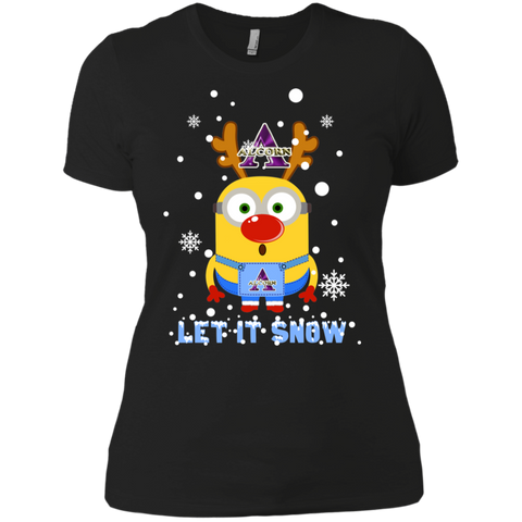 Minion Alcorn State Braves Ugly Christmas Sweaters Let It Snow Ladies' Shirt - The White Eagles Minion Alcorn State Braves Ugly Christmas Sweaters Let It Snow Ladies' Shirt - The White Eagles