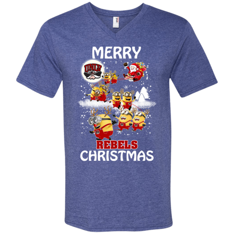 Christmas Sweaters Minions Santa Claus Merry Christmas Men's V-Neck T-Shirt - The White Eagles Christmas Sweaters Minions Santa Claus Merry Christmas Men's V-Neck T-Shirt - The White Eagles