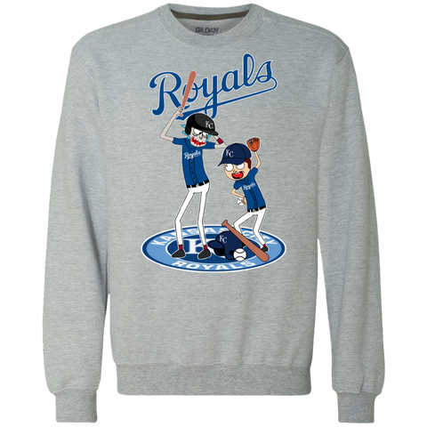 Kansas City Royals Baseball Rick And Morty Sweatshirt - The White Eagles Kansas City Royals Baseball Rick And Morty Sweatshirt - The White Eagles
