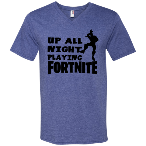 Fortnite Up All Night Playing Fortnite Men's V-Neck T-Shirt - The White Eagles Fortnite Up All Night Playing Fortnite Men's V-Neck T-Shirt - The White Eagles