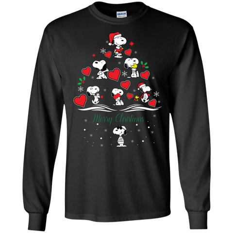 Snoopy Merry Christmas The Peanuts Movie LS Cotton T-Shirt - The White Eagles Snoopy Merry Christmas The Peanuts Movie LS Cotton T-Shirt - The White Eagles