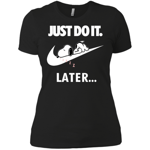Just Do It The Peanuts Movie Snoopy Nike Logo Ladies' Shirt - The White Eagles Just Do It The Peanuts Movie Snoopy Nike Logo Ladies' Shirt - The White Eagles