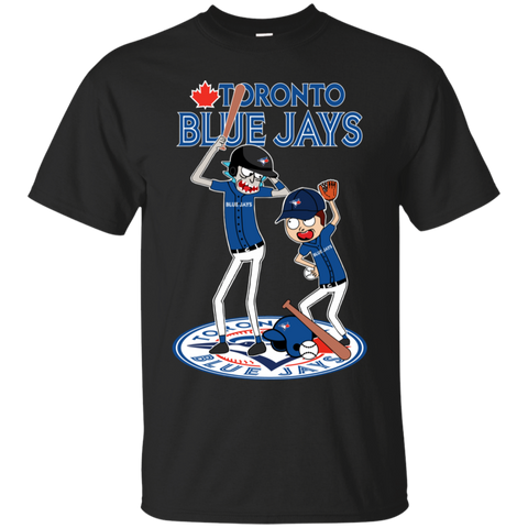 Toronto Blue Jays Baseball Rick And Morty Cotton T-Shirt - The White Eagles Toronto Blue Jays Baseball Rick And Morty Cotton T-Shirt - The White Eagles
