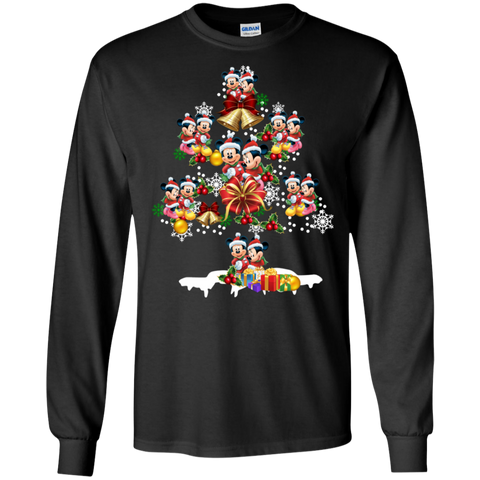 Christmas Is Coming Mickey Mouse Santa Claus Ugly Christmas Sweater LS Cotton T-Shirt - The White Eagles Christmas Is Coming Mickey Mouse Santa Claus Ugly Christmas Sweater LS Cotton T-Shirt - The White Eagles