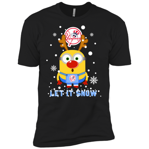 Minion New York Yankees Ugly Christmas Sweaters Let It Snow Men's Sleeve Shirt - The White Eagles Minion New York Yankees Ugly Christmas Sweaters Let It Snow Men's Sleeve Shirt - The White Eagles