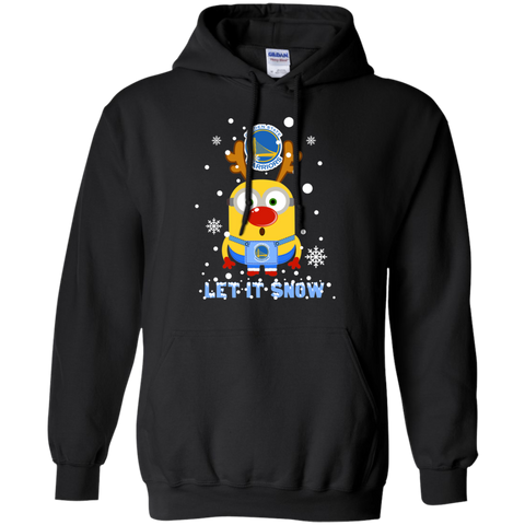 Minion Golden State Warriors Ugly Christmas Sweaters Let It Snow Hoodie - The White Eagles Minion Golden State Warriors Ugly Christmas Sweaters Let It Snow Hoodie - The White Eagles