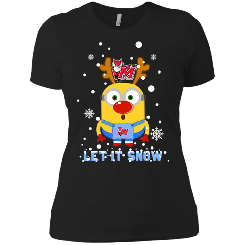 Minion Marist Red Foxes Ugly Christmas Sweaters Let It Snow Ladies' Shirt - The White Eagles Minion Marist Red Foxes Ugly Christmas Sweaters Let It Snow Ladies' Shirt - The White Eagles
