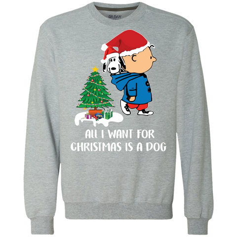 All I Want For Christmas Is A Dog Snoopy Charlie Brown The Peanuts Movie Sweatshirt - The White Eagles All I Want For Christmas Is A Dog Snoopy Charlie Brown The Peanuts Movie Sweatshirt - The White Eagles