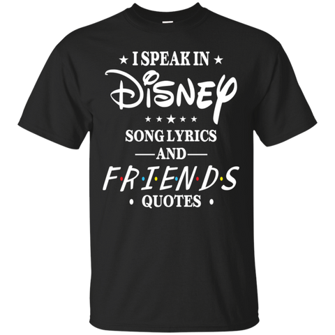 Disney Song Lyrics And Friends Quotes Shirt Cotton T-Shirt - The White Eagles Disney Song Lyrics And Friends Quotes Shirt Cotton T-Shirt - The White Eagles