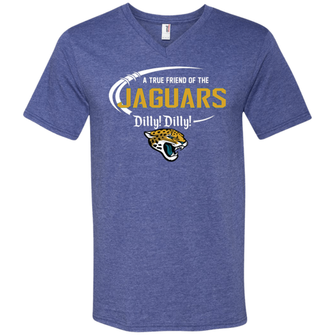 Dilly Dilly Jaguars A True Friend Of The Jaguars Men's V-Neck T-Shirt - The White Eagles Dilly Dilly Jaguars A True Friend Of The Jaguars Men's V-Neck T-Shirt - The White Eagles