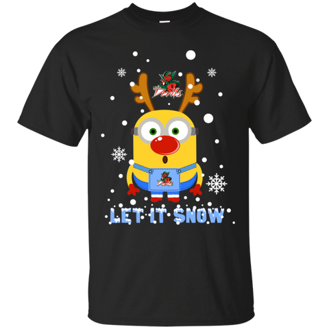 Minion Mississippi Valley State Delta Devils Ugly Christmas Sweaters Let It Snow Cotton T-Shirt - The White Eagles Minion Mississippi Valley State Delta Devils Ugly Christmas Sweaters Let It Snow Cotton T-Shirt - The White Eagles