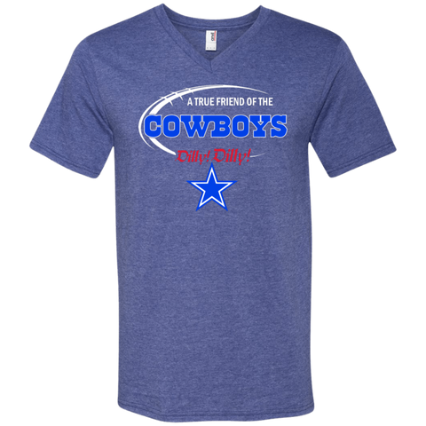 Nfl Dilly Dilly Dallas Cowboys A True Friend Of The Cowboys Men's V-Neck T-Shirt - The White Eagles Nfl Dilly Dilly Dallas Cowboys A True Friend Of The Cowboys Men's V-Neck T-Shirt - The White Eagles